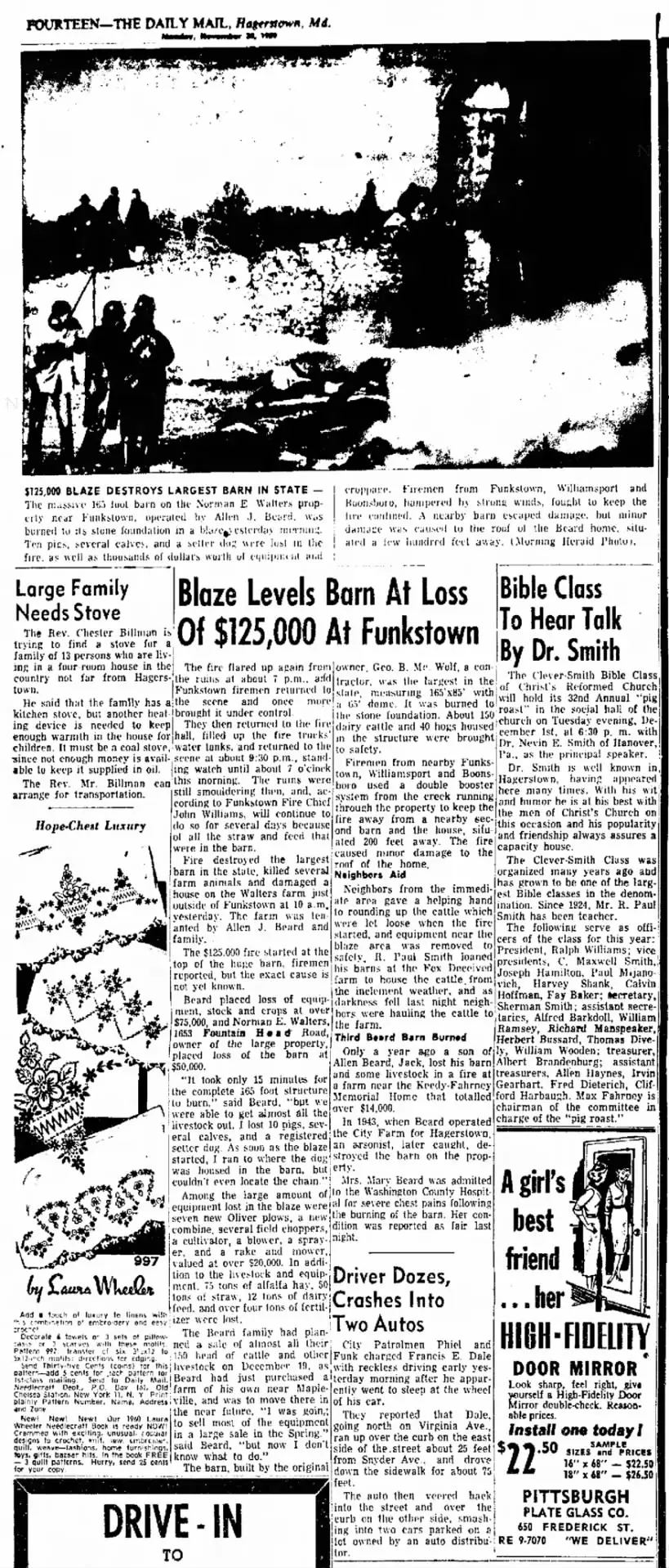 Beard barn blaze coverage